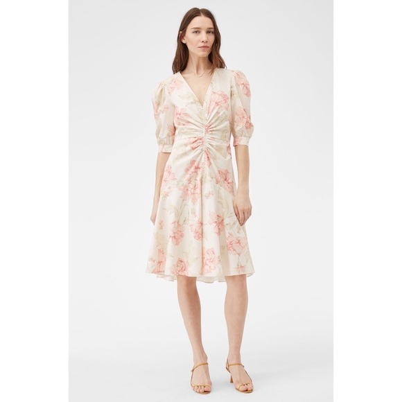Rebecca Taylor Dresses & Skirts - Rebecca Taylor La Vie Peonies Poplin Floral Dress
